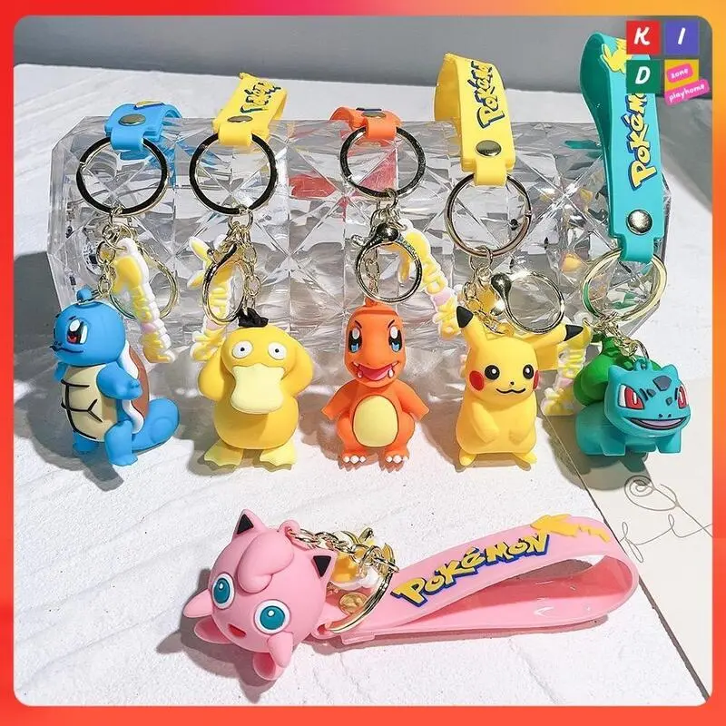 Cartoon Doll Exquisite Backpack Pending - Pikachu Car Keychain Children's ToyGift