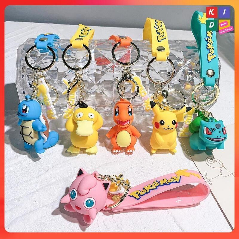 Product Introduction of Cartoon Doll Exquisite Backpack Pending - Pikachu Car Keychain Children's ToyGift 0