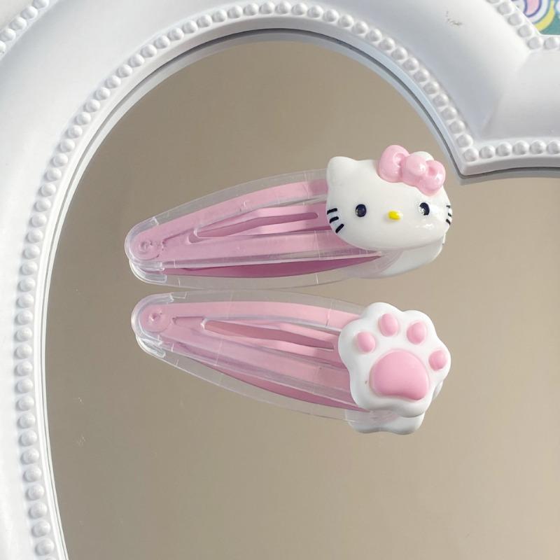 Product Introduction of New Pink Cute Cartoon Cat Claw BB Clip Girl Heart Cute Girl Student Side Hairpin Hair Clip 23
