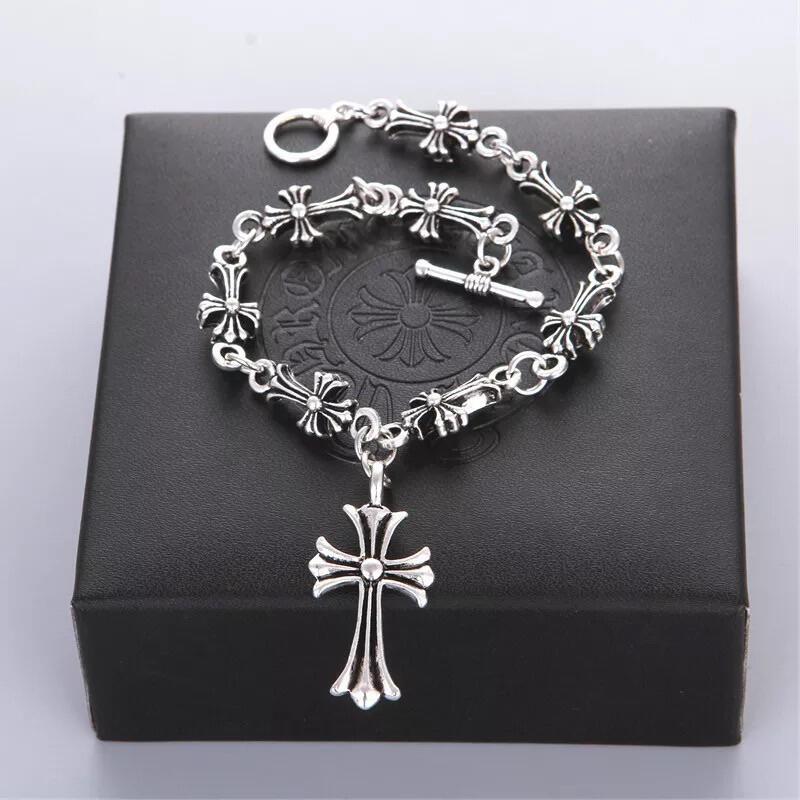 Product Introduction of Cool Titanium Chrome Heart Bracelet for Men and Women 0
