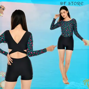 BAJU RENANG WANITA DEWASA Set BIKINI LAPIS BH Anti Air DIving Swimwear Perempuan Outdoor