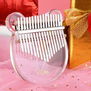 SALE Mainan Alat Musik Kalimba 17 keys Acrylic bonus Tas Piano Jari Estetik Belajar Toys