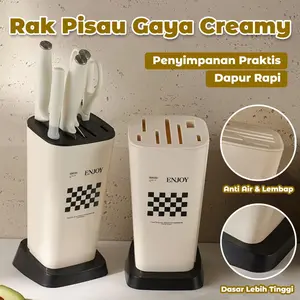 Rak penyimpanan dapur bernilai tinggi, rak pisau dan garpu multifungsi 15x13x27cm, rak penyimpanan peralatan dapur kreatif, penyimpanan meja bergaya, hitam/putih