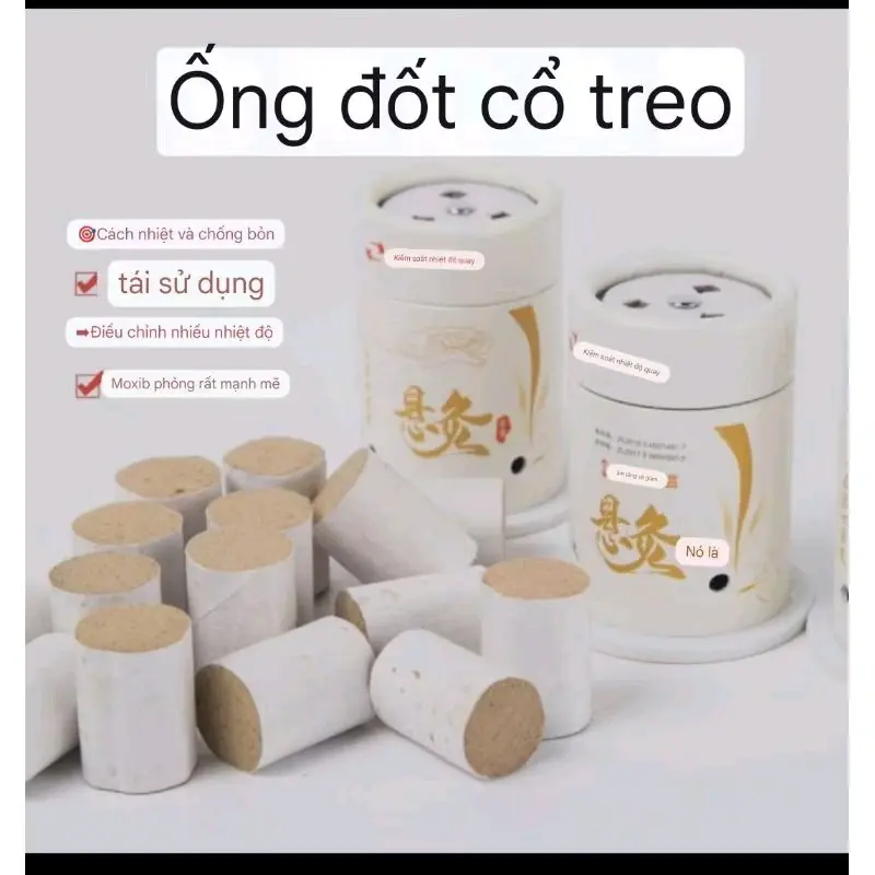 Hộp xông ngải cứu dán tái sử dụng nhiều lần, hơ, chườm ấm cứu mát xa châm cứu dùng với ngải cứu đoạn 5