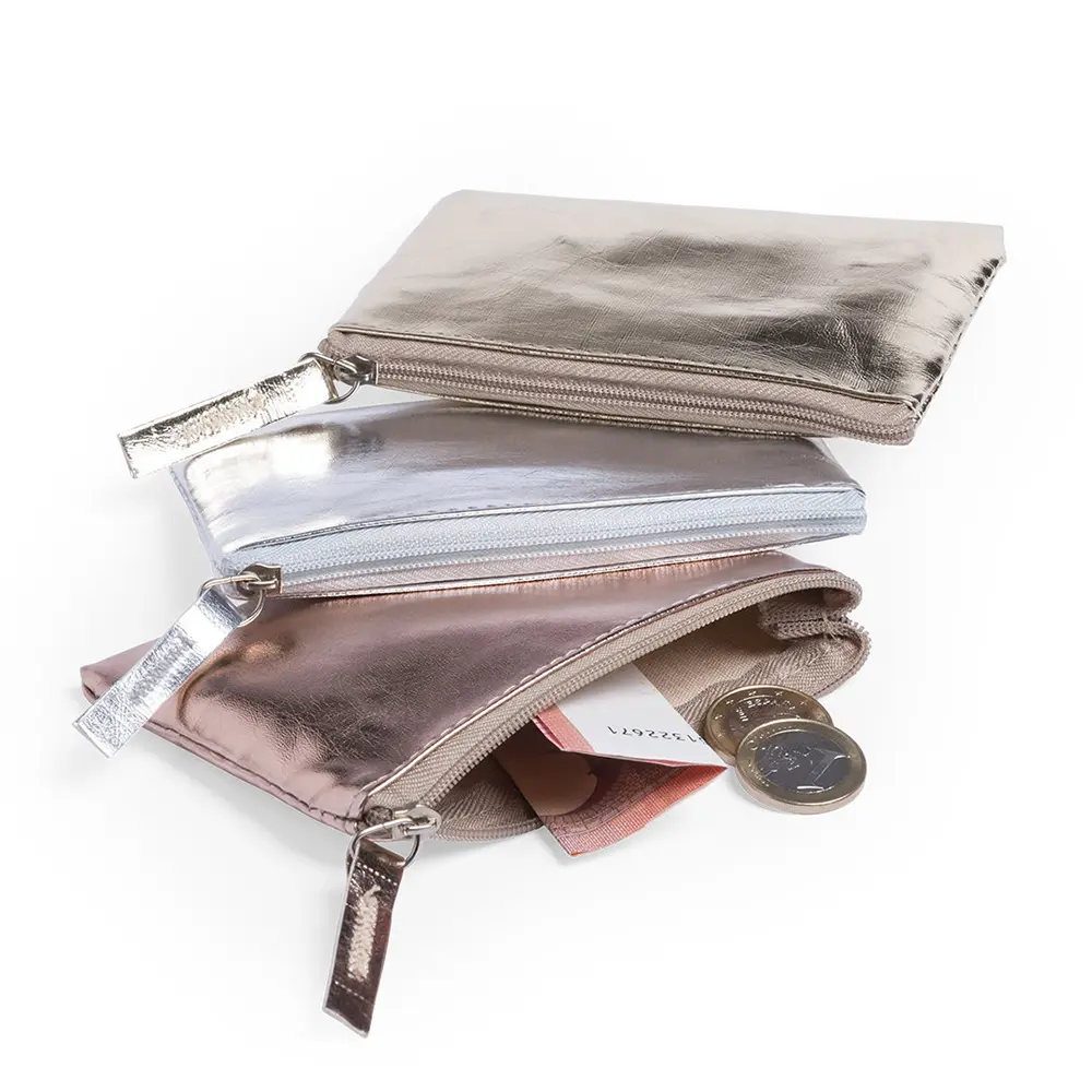 New PU Leather Mini Zipper Storage Bag Multifunctional Portable Coin Key Organizer Waterproof Thin Coin Pouch Pocket