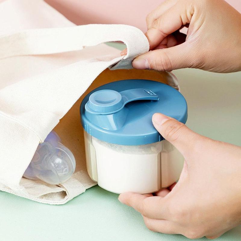 4 Compartments Baby Food Storage Box Newborn Milk Powder Container Formula Dispenser Portable Newborn Baby Things Snacks Cups 5