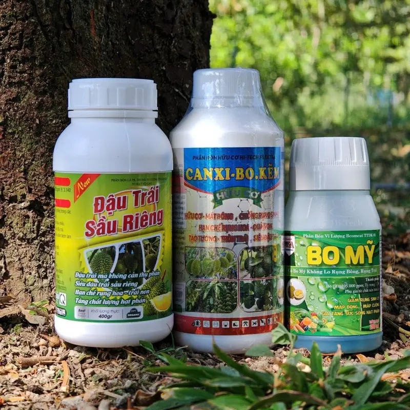 BỘ 3 ĐẬU TRÁI SẦU RIÊNG CỦA TƯ ĐẦY, GIÚP SẦU RIÊNG ĐẬU TRÁI TỐT, TĂNG SỨC KHOẺ HẠT PHẤN, DAI CUỐNG, TRÒN TRÁI, 1 BỘ PHA 200 LÍT NƯỚC