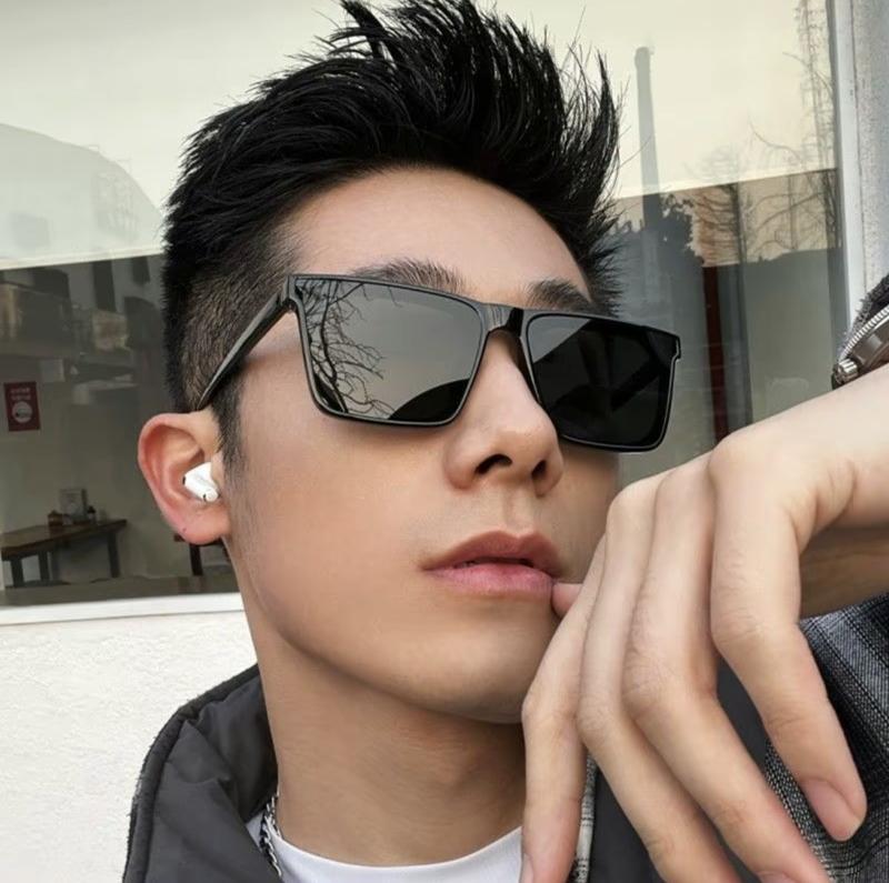 Kính Râm Nam Nữ Thời Trang 2025 Chống Tia UV400 - Gọng Acetate, Mắt Kính Men, Women - Mắt Kính V7, Đen 7