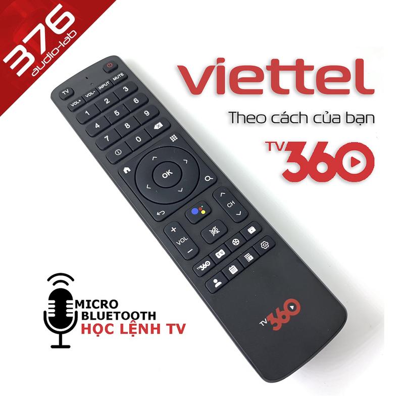 Điều khiển viettel Smart TV BOX Android 4k có giọng nói, remote TV 360 truyền hình kỹ thuật số viettel Điều Khiển Tivi