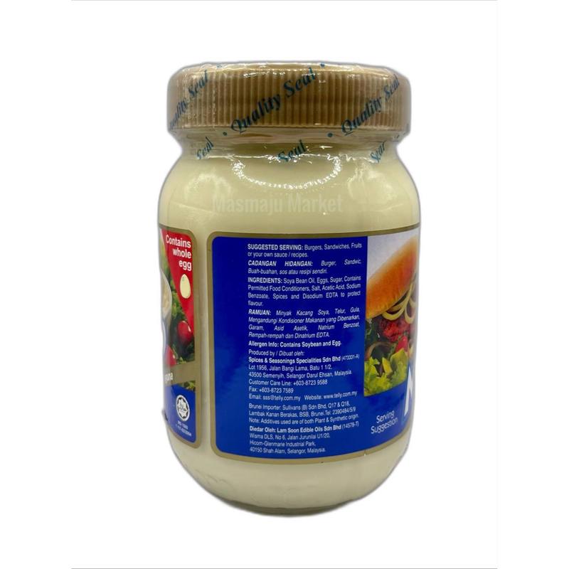 Product Introduction of ( 230ML & 470ML ) Telly Mayo All Purpose Dressing ( Sos Salad Serbaguna ) ( Mayonnaise ) ( Canned Food ) 17