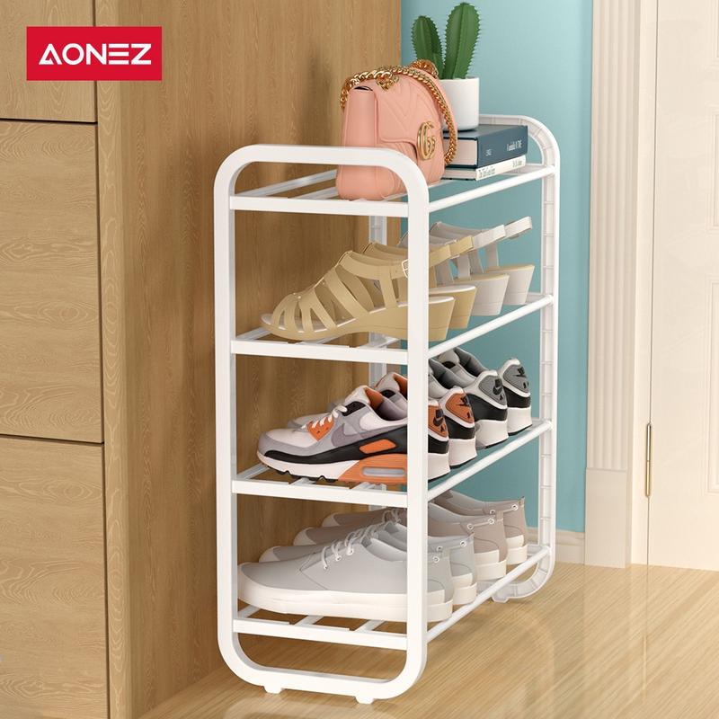 Product Introduction of 【COD】AONEZ Rak Sepatu Serbaguna 4 Susun Tempat Sepatu Rak Sandal 8
