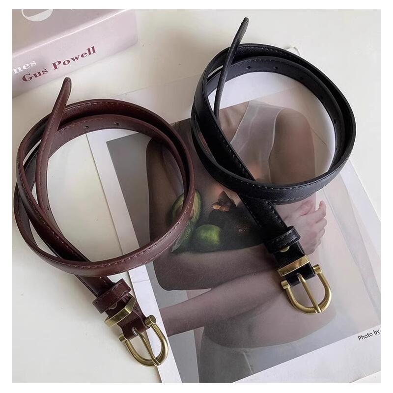 Product Introduction of Quần Jean Nữ, Thời Trang Và Dễ Phối Đồ Đồ Trang Trí Tinh Xảo, Màu Đen, Thắt Lưng Mới Hợp Xu hướng Thích Hợp Cho Phụ Nữ Túi Trống Du belt  man 4