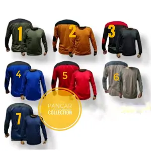 BAJU KAOS DEKER PANJANG LAPANGAN BUSA SIKU DAN BAHU / KAOS DIKLAT LAPANGAN / OSPEK / OUTBOND Olahraga Sport Sepak