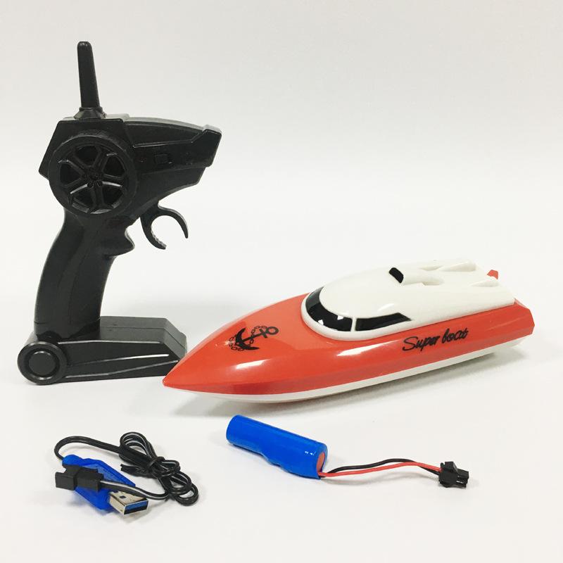 2.4G wireless remote control boat electric boat model charging high speed remote control speedboat with flashing lights children's toys 5