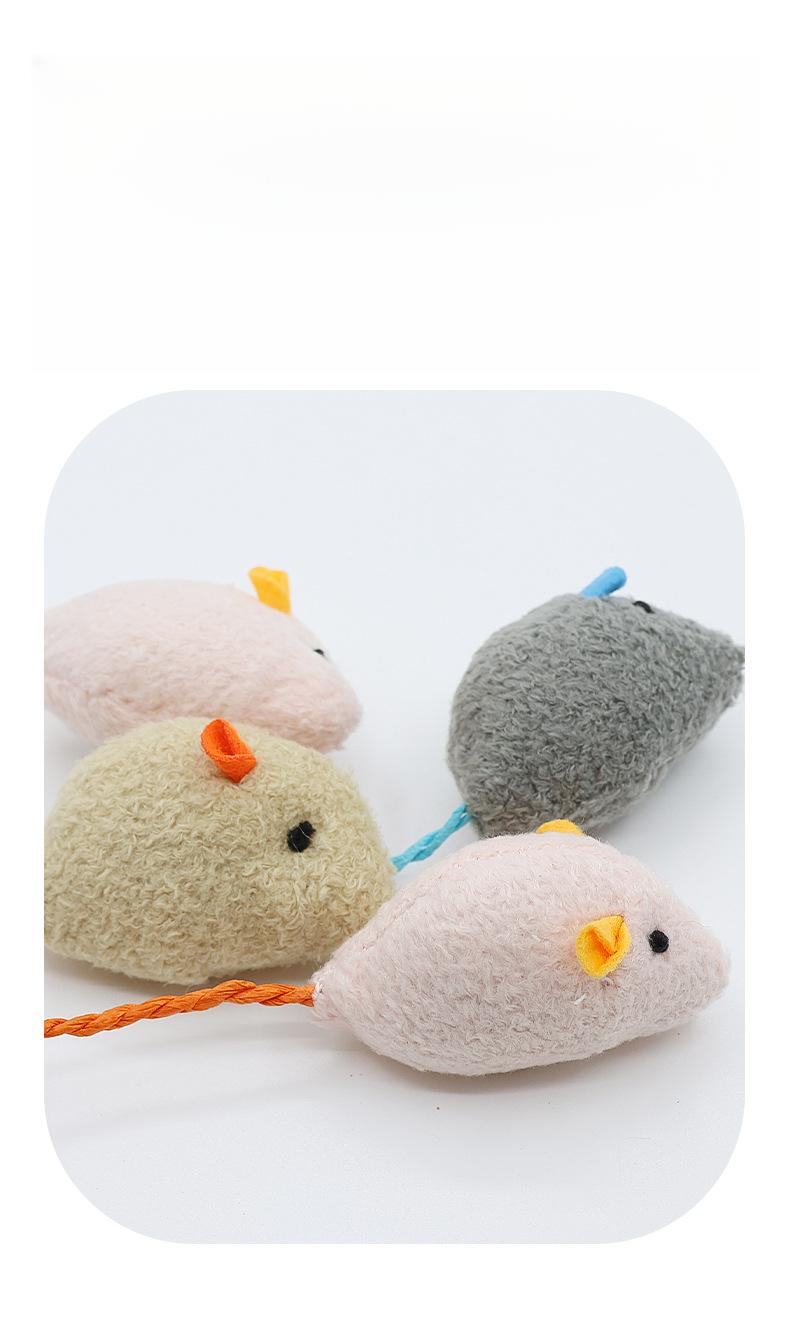 Product Introduction of 1X New Mint Toy Cat Toy Plush Herbal Mouse Cute Scratch-Resistant Interactive Pet Supplies 17