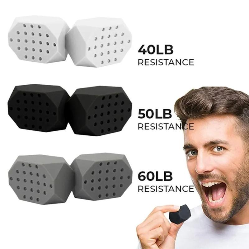 Product Introduction of New 40/50/60Lbs Jaw Exerciser Facial Chew Bite Muscle Portable Redefine Jawline Trainer Anti-stress Facial Trainer Double Chin Jawliner 13
