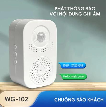 Chuông báo khách báo động chống trộm cảm ứng hồng ngoại không dây thông minh 6