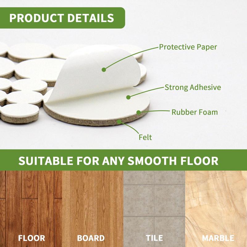 Product Introduction of Round Furniture Protector (68pcs), Non-slip Furniture Pad, Furniture Protective Pad, Anti-slip Chair Leg Pad, Floor Protector 10