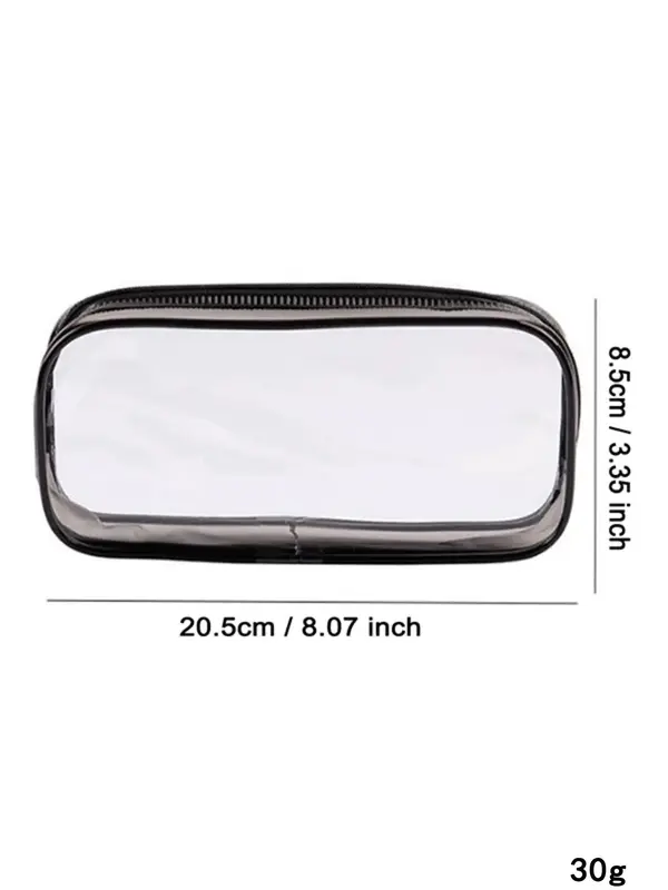 Clear Makeup Bag, Portable Zipper Makeup Organizer, Travel Toiletry Bag, Cosmetic Storage Bag for Women & Men, Makeup Organizer Pouch, Versatile Storage Bag 1