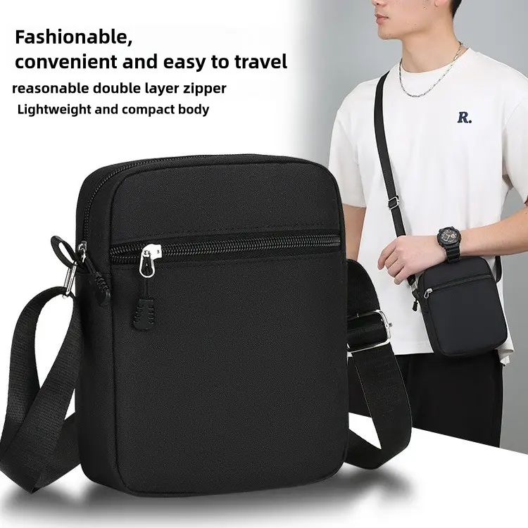 Compact Men's Crossbody Bag for Everyday Use，sling bag