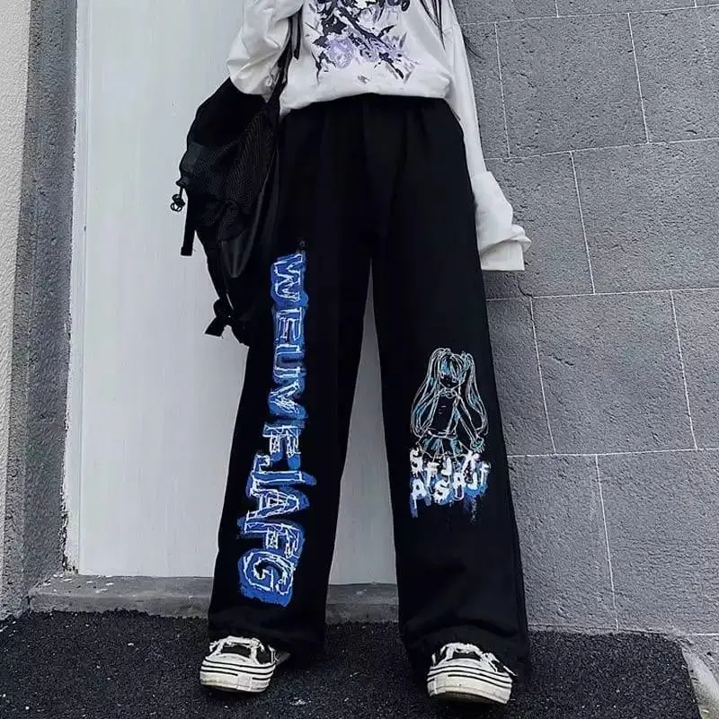 Gothic Pants Wideleg Part II Celana wide leg/Celana Cargo Wanita/Celana Kekinian 2