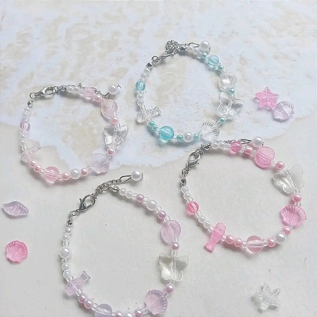 GELANG MANIK OCEAN KERANG BATERFLY / GELANG MANIK VIRAL / GELANG MANIK MURAH