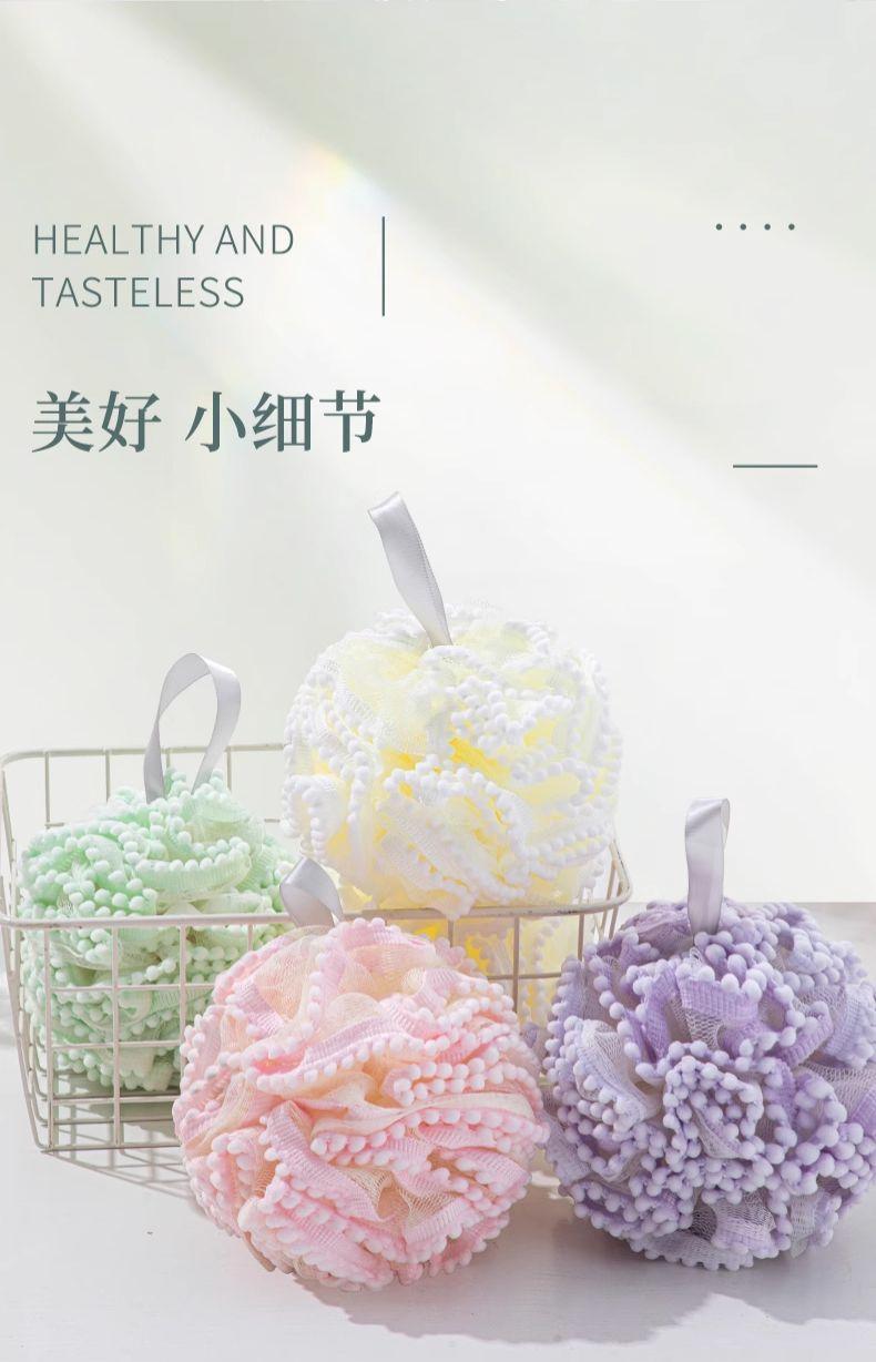 Product Introduction of [1300+ People Ordered Within a Week] Bath Ball Large Bath Flower Ball Soft Non-Flaking Bath Towel Shower Durable Back Scrubber Foaming Bath Bath Sponge Scrub Towel 10