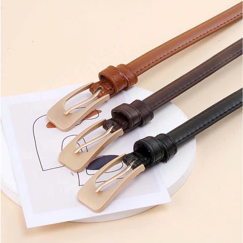 THẮT LƯNG NỮ, BELT, ĐAI VÁY NỮ Dây thắt lưng nịt quần áo nữ mặt vàng nhỏ xinh kiểu hàn quốc TL02