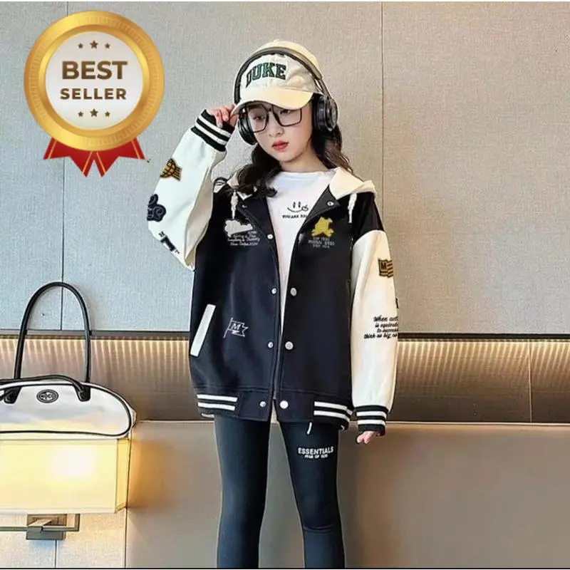 Jaket Anak Baseball Varsity Full Bordir Lucu Dan Keren / Jaket Anak Imut