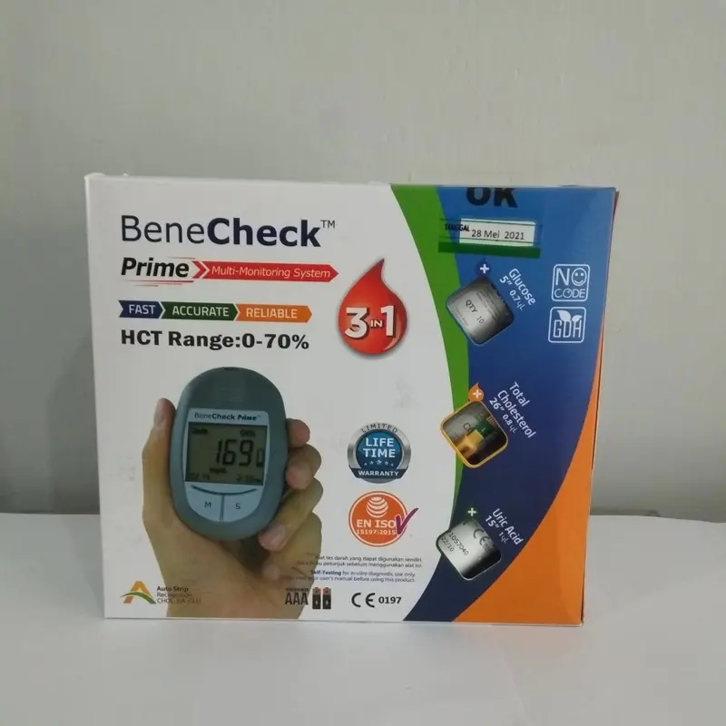 Benecheck Prime 3 in 1 Gula Darah Kolesterol Asam Urat - Shop | Tokopedia