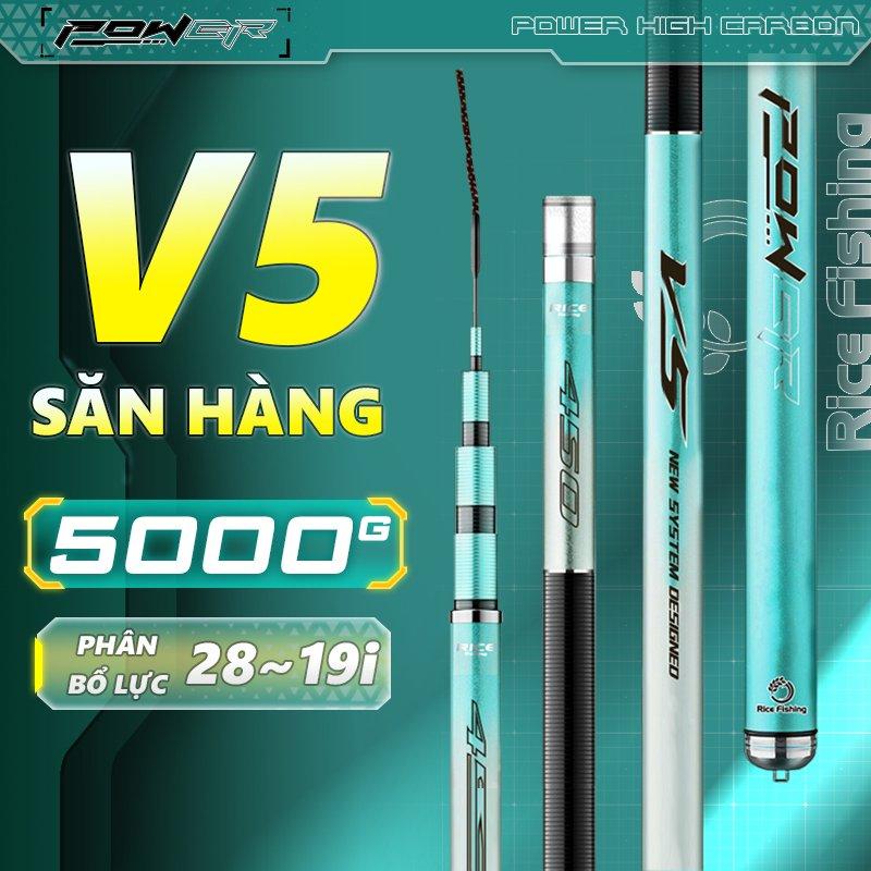 Cần câu đài săn hàng RICE FISHING V5 SĂN HÀNG -ĐC PHÂN PHỐI CHÍNH HÃNG -BẢO HÀNH 2 NĂM 2 LÓNG TRỪ GỐC Đi Câu Bắt Cá Câu Cá fishing fish Nam Chống Trơn Carbon