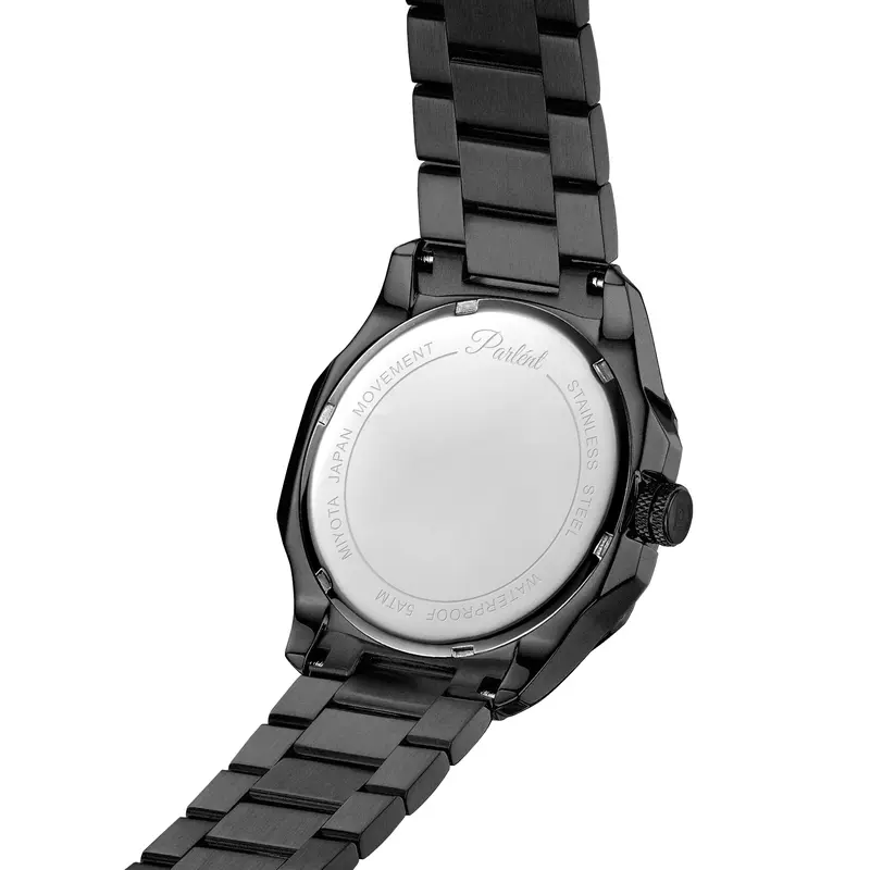 Jam Tangan Pria Parlent Gallant Graphite Steel 2