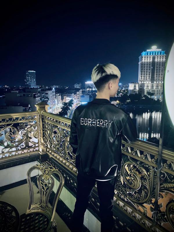 Áo khoác da nam nữ bry chữ thêu  hàng 2 lớp lót gió có túi trong Jacket 2