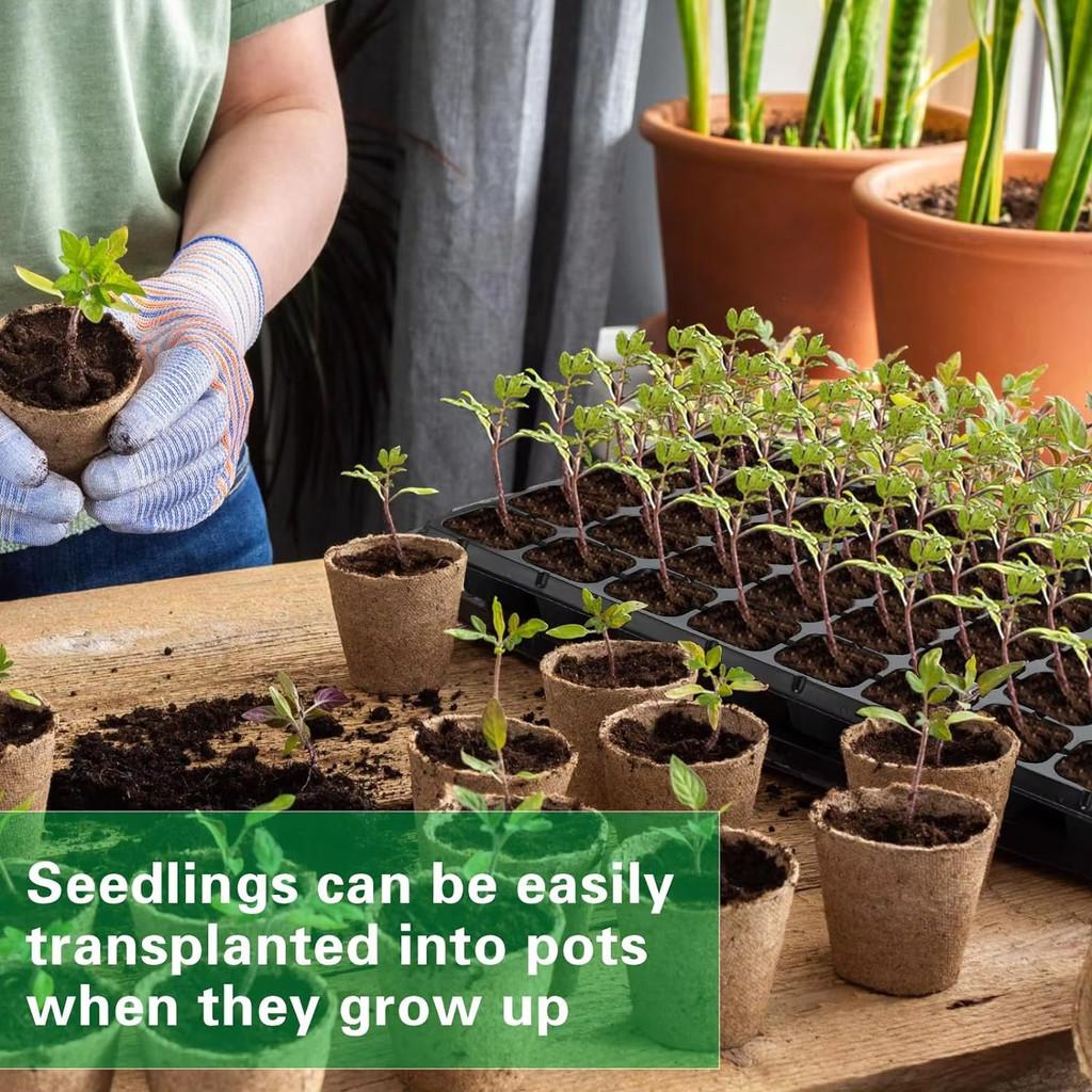 Tray Semai 50 105 128 Lubang 10-40pcs Potray 0.8mm Seedling Tray Dulang Benih Berkualitas Tinggi