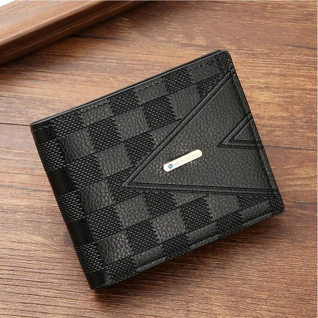 DOMPET LIPAT PRIA KAZUMA WA1008B5 BRANDED HITAM KULIT TERBARU FASHION KULIT CASUAL MURAH
