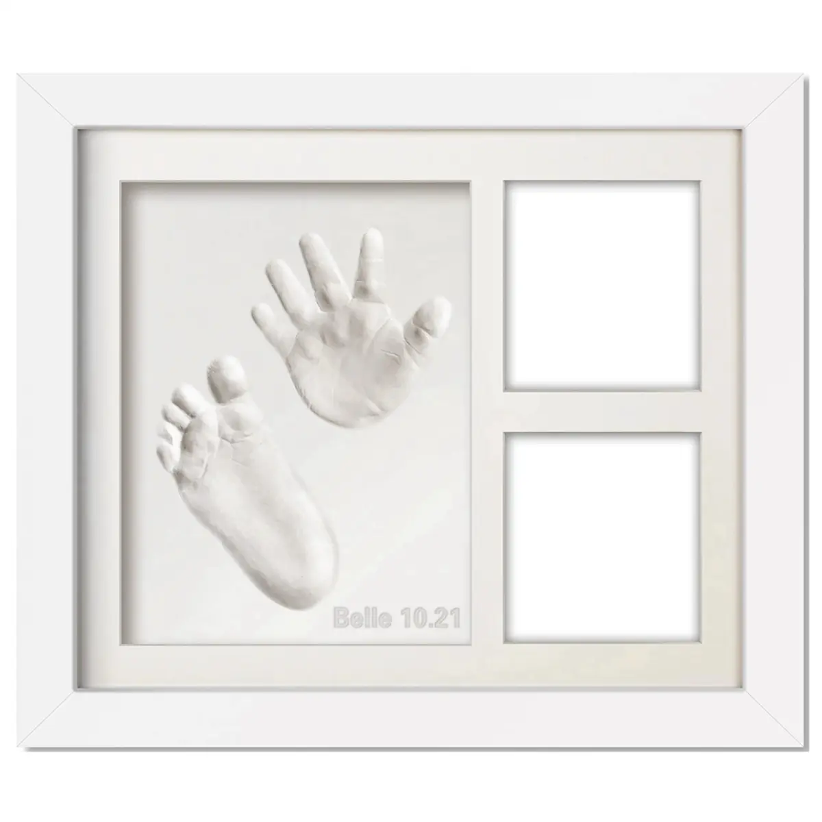 Cute Baby Hand and Footprints Kit, Newborn Handprint Footprints Keepsake Frame, Pet FootPrints Clay Kits Picture Frames