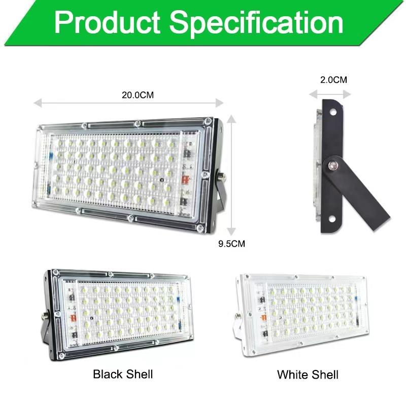 LAMPU SOROT 50W RGB MODEL TIPIS IP65 / LAMPU TEMBAK TIPIS 50 WATT RGB White White 4