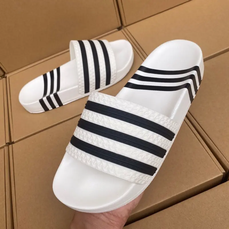 Dép addas quai ngang trắng đen đủ size 37-43