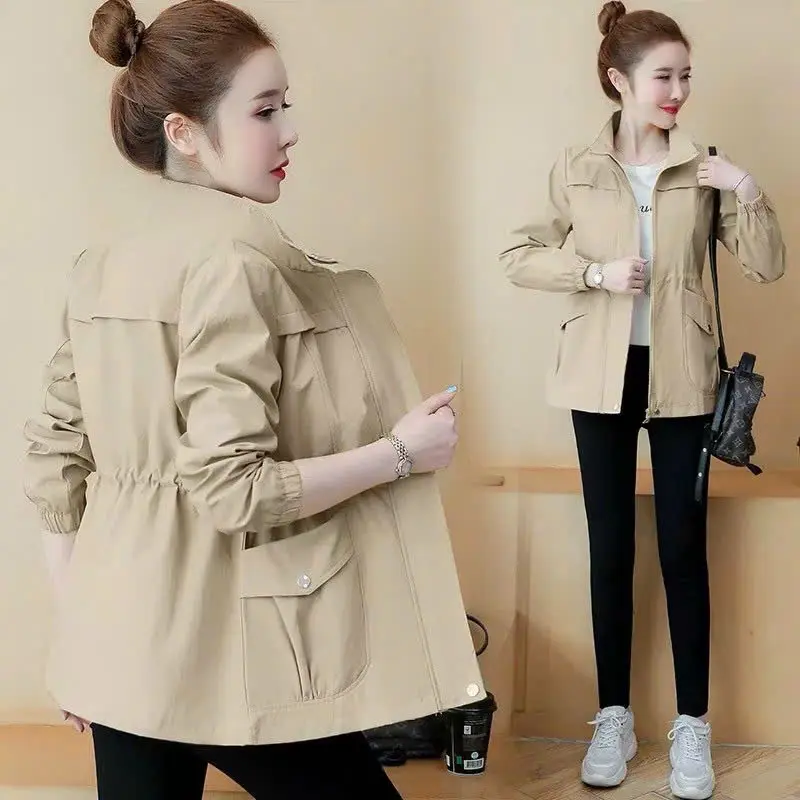 Áo khoác kaki nữ túi hộp phối trơn phong cách Hàn Quốc - Top Jacket