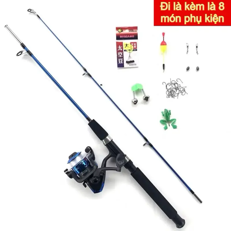 ￼Bộ Combo Cần Câu Máy 2 Khúc Đặc Shimano Scabard Kèm Máy Đứng YF200 Phụ Kiện Đầy Đủ- Bộ Cần Câu Máy Giá Rẻ, Học Sinh TF