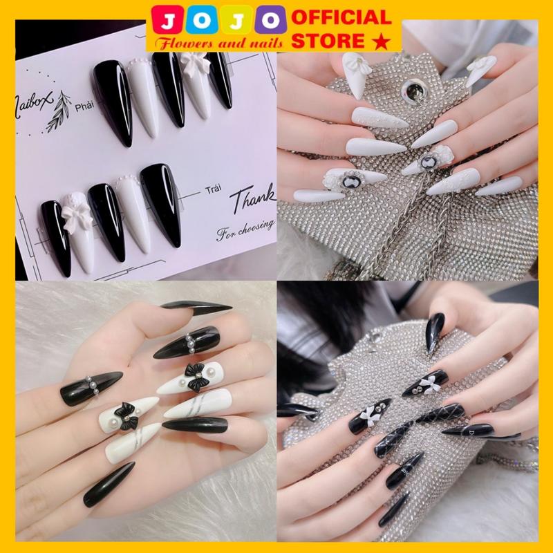 TỔNG HỢP 50 MẪU FORM NHỌN DÀI Nails box thiết kế thủ công 24 móng Jojo's
