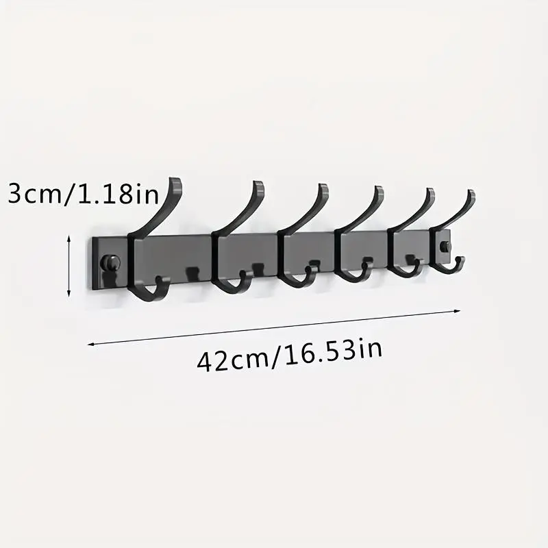 Wall Mounted Coat Hook, 1 Count Punch-free Hanging Storage Hook, Kitchen Utensil Hook, Home Organizer for Bathroom Bedroom Kitchen, Summer Gift 2