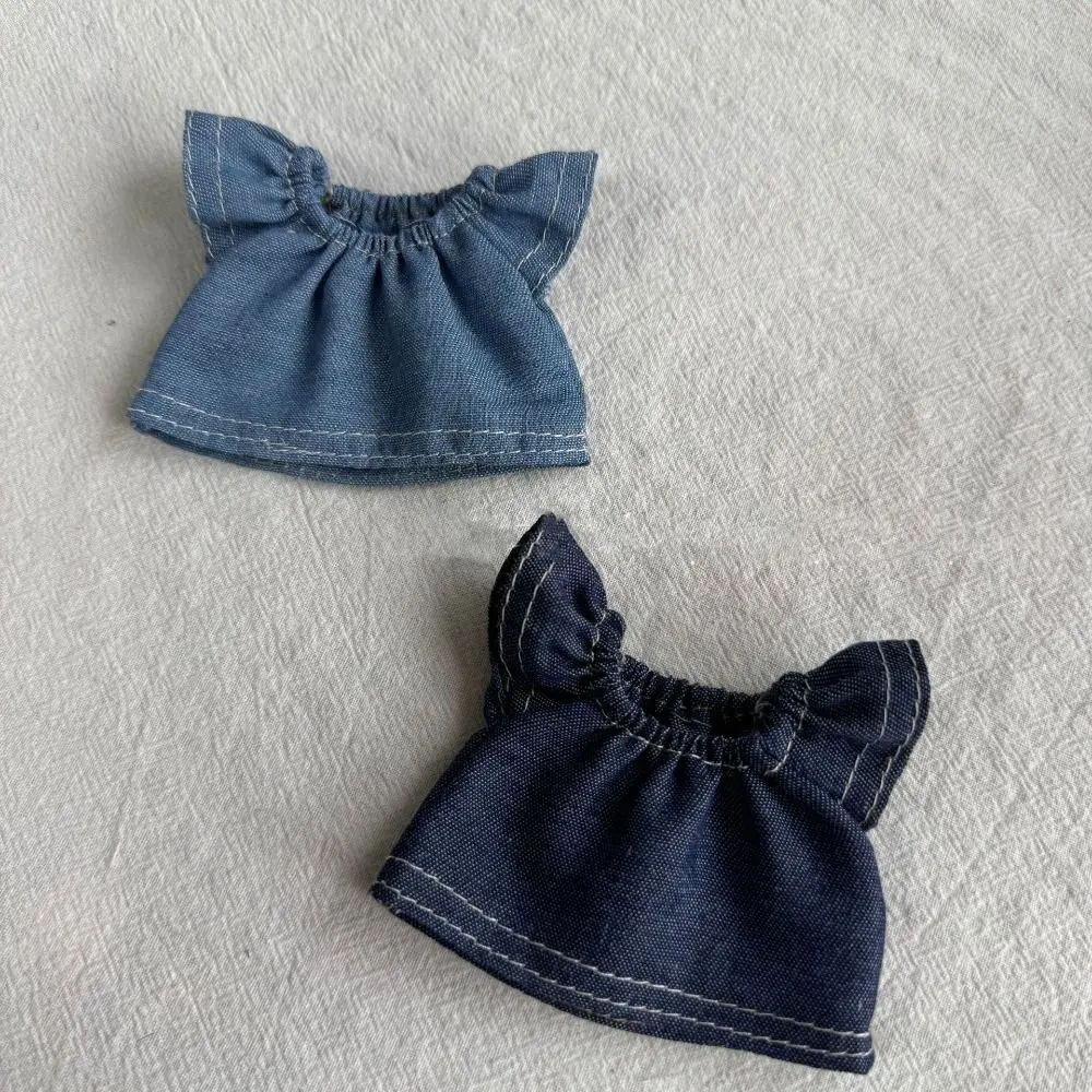 Quần đùi búp bê bông, thời trang mới, nhiều kiểu, bộ đồ búp bê bông, áo sơ mi quần jean, thích hợp cho búp bê bông 10cm