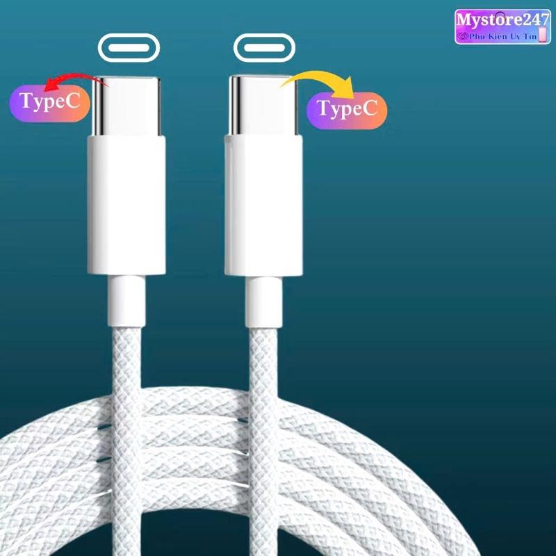 Product Introduction of Cáp Sạc Nhanh 20W Bọc Dù 2 Đầu Type C Cho IPhone 15 và 16 11