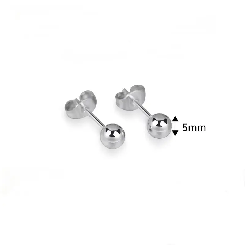 Bông Tai Đinh tán Bóng, Chất Liệu Thép Titan Và Thép Không Gỉ, Phong Cách Nhật Bản Và Hàn Quốc, Nhẫn Tai, Thiết Kế Hình Hạt Đậu Vàng, Thích Hợp Cho Học Sinh Nữ, Kim Tai, Mạ Điện Chân Không 18K 6