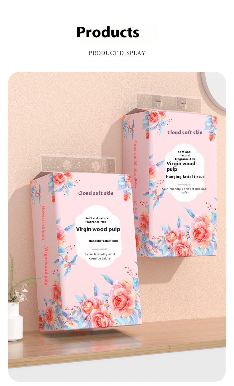 Product Introduction of Premium Original Wood Pulp Hanging Tissue for Home Use 10