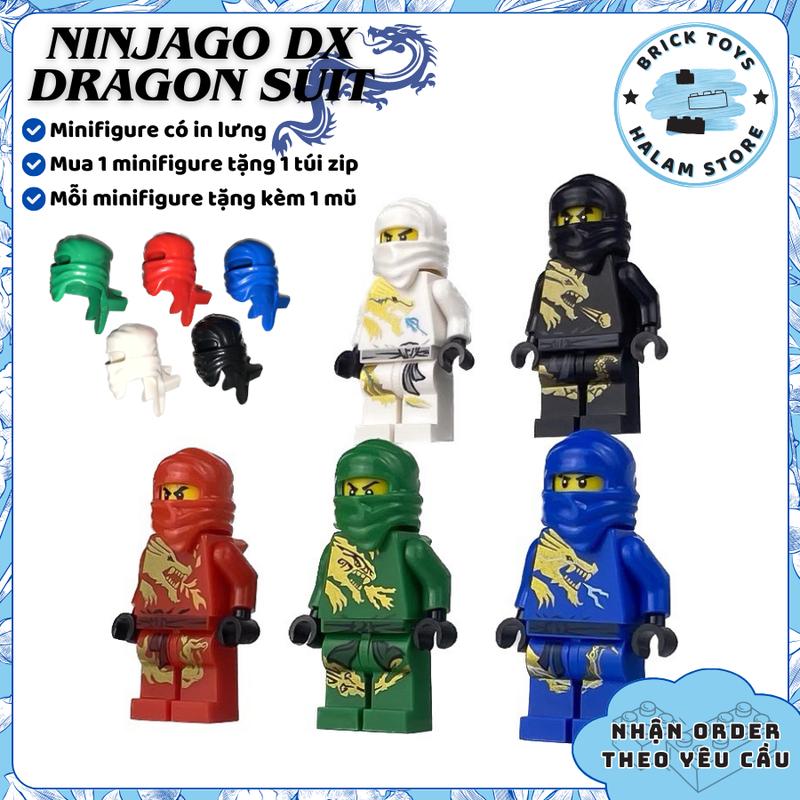   BẢN ĐẸP  Mô hình lắp ráp bộ 5 minifigures Ninjago DX Dragon Suit - Đồ chơi lắp ghép xếp hình nhân vật Ninja 