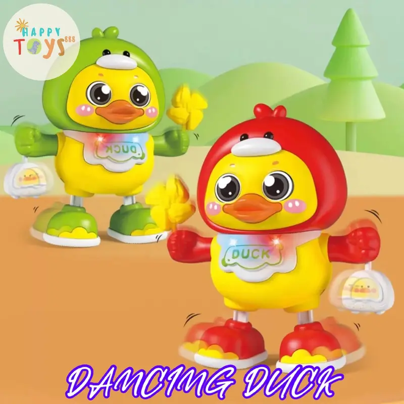 HAPPYTOYS.888 #C87 Mainan Dancing Bebek / Mainan Anak Dancing Duck / Mainan Anak Bebek Joget Music dan Lampu 0