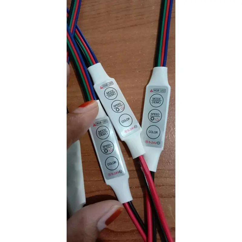 New Mini Controller RGB 4 Kabel 5V-24V Modul Running Led Strip 5050/2835/3528/5730/5630 1