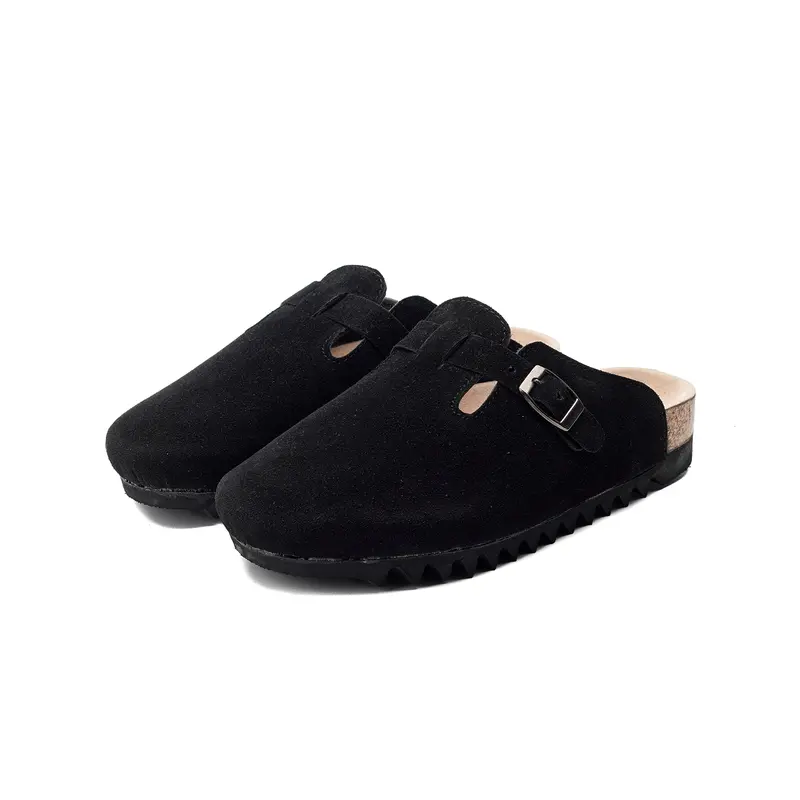 Edefootwear BENN - Sandal Clog Mule Suede Abu,Olive,Krem,Hitam Slip on Pria Wanita 5